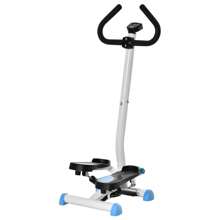 HOMCOM Stepper con Manubrio e Monitor LCD, Stepper Fitness Casa con Pedali Antiscivolo e Struttura in Acciaio e ABS, 55x44x108Acm - Blu - Visualizzare 2
