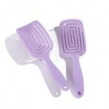 Cepillo de pelo cuadrado hueco para uso húmedo y seco, peine especial de costillas huecas para cabello rizado con ventilación, peine de masaje curvo grande peines peine pelo cepillo pelo de peines cepillo pelo - Multicolor - Ver 11