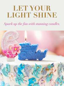 1 chiếc nến kỹ thuật số sáng tạo trang trí bánh sinh nhật nến kỹ thuật số hoa hồng thích hợp cho bánh sinh nhật, kỷ niệm, ngày kỷ niệm, ngày lễ tình nhân trở lại trường - Nhiều màu - Xem 4