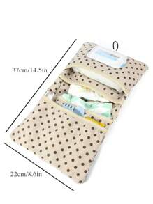 1pc Portable Baby Diaper Changing Storage Bag Travel Wash Bag - Multicolor - View 3