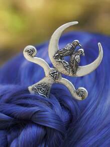 XJYHDY 1pc Vintage Goddess Dagger Hair Clip,  Hair Stick, Moon Hair Pin, Jewelry Gift - Silver - View 3