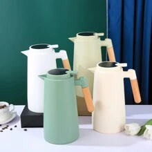 Nordic Digital Thermometer 1L Coffee Tea  Bottle With Wooden Handle - Nhiều màu - Xem 2