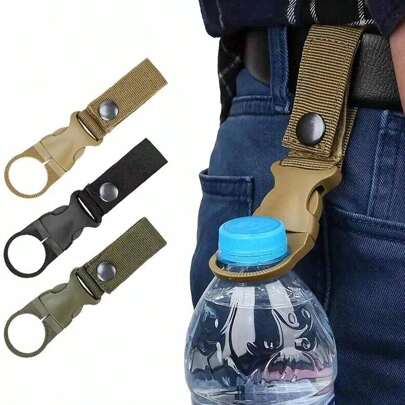 1/4pcs Water Bottle Hanging Buckle, Beverage Cup Hanging Belt Clip, Multi-Function Hanging Buckle, Suitable For Outdoor Sports Camping Hiking