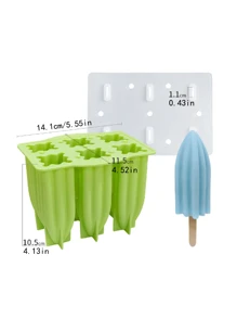1 pieza, Nuevo molde de silicona para helado casero, molde para helado paleta