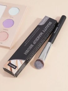 MAANGE 1pc/2pcs/7pcs Professional Concealer Brush With Mini Tilt Brush Head,Nose Contour Brush For Concealing,For Powder Liquid And Cream,With Paper Case,For Daily Makeup On Face