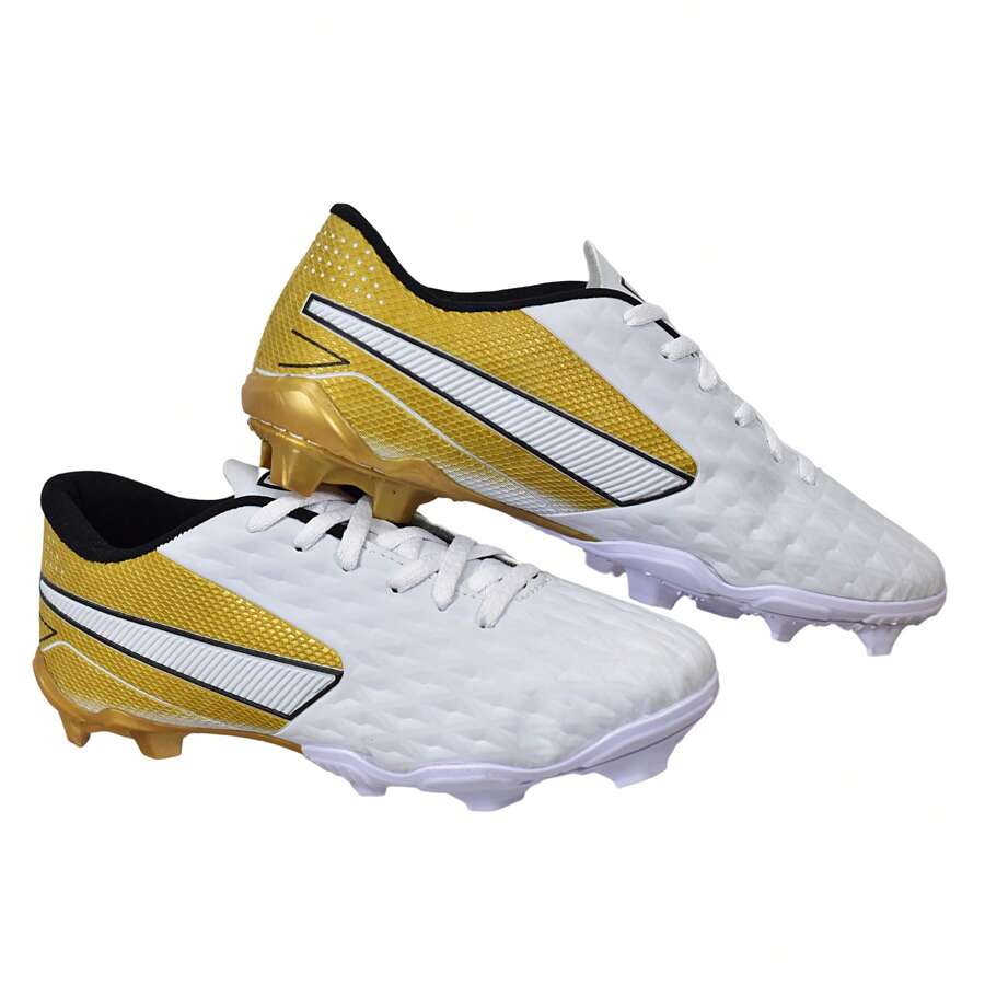 Uzze Sport Men Football Shoes - Gold - View 1