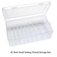 42/24 Slots Sewing Thread Storage Box For Small Spools Of Thread, Sewing Storage, Organizer Container Storage Box