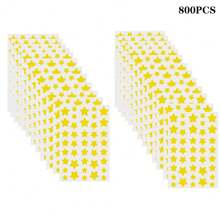 Multi-Piece Golden Star Shaped Stickers, Suitable For Party, Gathering And Other Activities (For Decoration Only, Not Cosmetic)