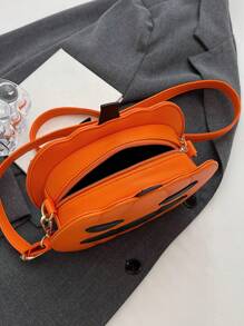 万圣节搞怪南瓜包新款时尚撞色创意拼接单肩女包卡通斜挎包百搭独特设计时尚外星人包可爱个性创意女包，万圣节包包，非常适合化装派对、万圣节时尚和哥特式时尚 - 彩色 - 查看 11