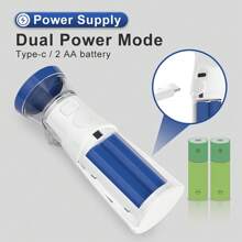 1pc Portable Ultrasonic Nebulizer, Medical Grade Silent Nebulizer Inhaler Humidifier - Blue - View 5