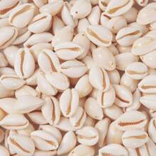 30/50/100g White Natural Spiral Shell Beads Sea Shells Beach Seashells Cowrie Shells Charms And Beads With Hole For Summer DIY Craft Jewelry Making Accessories