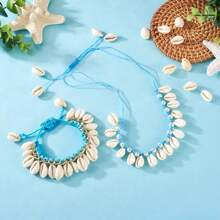 30/50/100g White Natural Spiral Shell Beads Sea Shells Beach Seashells Cowrie Shells Charms And Beads With Hole For Summer DIY Craft Jewelry Making Accessories