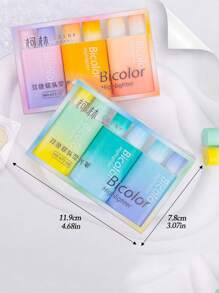 1box 3pcs Colorful Highlighter Pens, Fluorescent Marker Pens For Students Back To School - Multicolor - View 6