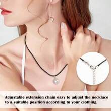 50 piezas Accesorios de joyería DIY - Cordones para collar, cierres y cordones encerados para la elaboración de colgantes - 50 piezas/juego - Ver 6