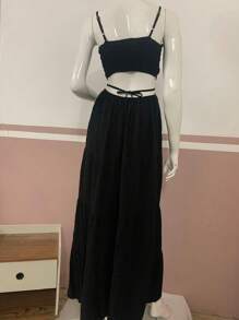 Women Long Dresses - 黑色 - 查看 5