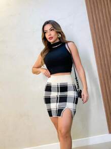 Women Sweater Skirts - TẮT - Xem 2