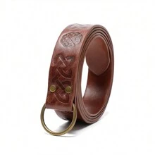 中古風格騎士腰帶中世紀Cosplay派對道具，行李配件腰帶 - 棕色 - 查看 1