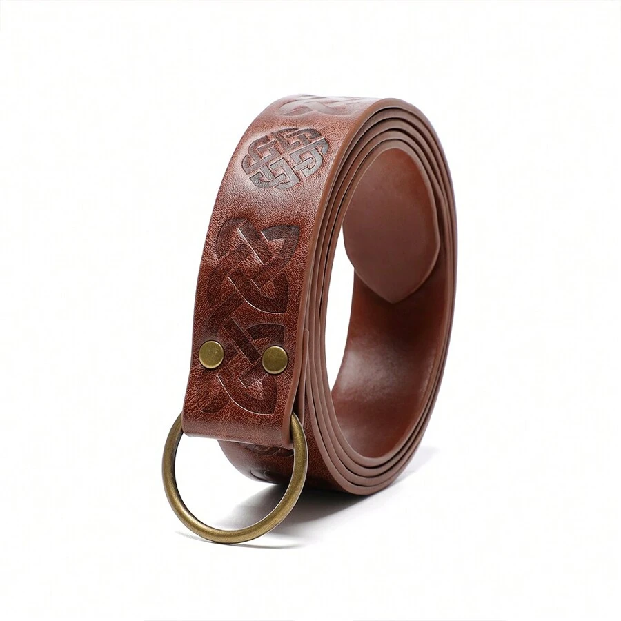 中古風格騎士腰帶中世紀Cosplay派對道具，行李配件腰帶 - 棕色 - 查看 1