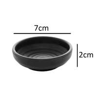 2 Saucepans Round Shoyu Shoyu Holder Melamine Tokyo Black 50ml - 黑色 - 查看 4