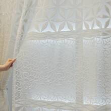 2 Panels White Transparent Curtains, Top Grommet Suspension, Soft Relief Jacquard, Transparent And Breathable, Suitable For Living Room, Bedroom, Balcony, Office, Home Decoration - 白色 - 查看 7