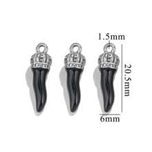 4pcs 304 Stainless Steel Enamel Oil Dripping Chili Pepper Pendant Charms Daily Wear Women's Gift Bracelet Earrings DIY Jewelry Accessories Necklace Pendant Bracelet Earrings - Pendants - View 13