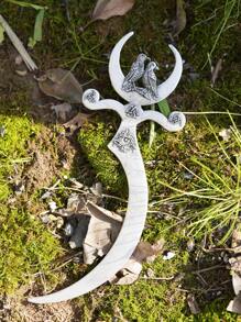XJYHDY 1pc Vintage Goddess Dagger Hair Clip,  Hair Stick, Moon Hair Pin, Jewelry Gift - Silver - View 9