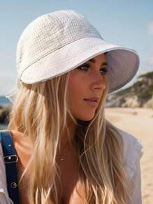 1 Mũ Chống Nắng Mùa Hè Mới, Độ Đàn Hồi Có Thể Điều Chỉnh, Mũ Nhanh Khô Và Thoáng Khí, Mũ Có Vành - be - Xem 9