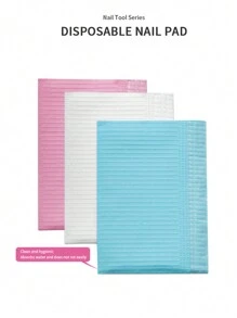 1 paquete de alfombrillas desechables para escritorio de salón de uñas, herramientas de limpieza, 50 piezas de papel para extensión de pestañas, almohadillas para uñas - Multicolor - Ver 1