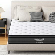 DlandHome 10" Hybrid Mattress With Gel Memory Foam, Individual Pocket Spring Medium Firm Mattress, Twin, Full, Queen, King Bed Mattress In A Box - 10inch thickness - View 4