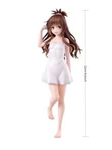 动漫漫画白色连衣裙女孩雕像 - 白色 - 查看 2