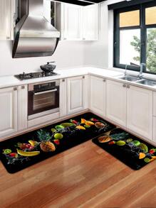 1pc Anti-Fatigue Kitchen Floor Mat, Non-Slip Cushioned Kitchen Rug Suitable For Floor, Waterproof Farmhouse Kitchen Carpet And Mat Set, Comfort Standing Desk Mat For Sink, Office, Laundry Room - Black - View 6