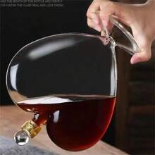 1 pièce Carafe en forme de cœur pour bouteille de vin, de whisky, de vodka, de saké, de shochu, décoration cadeau, convient pour l'eau potable, le lait, l'avoine, le thé, le jus, le petit-déjeuner, le café, les boissons, etc. Convient pour la cuisine, le restaurant, le bar, les fêtes, les réunions, les cadeaux pour petit ami, père, Noël, décoration de fête, anniversaire