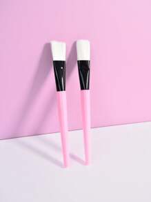 2 piezas Brochas para mascarillas faciales, cepillo de masaje facial, herramienta de belleza para el cuidado de la piel, fácil de usar y portátil - Multicolor - Ver 3