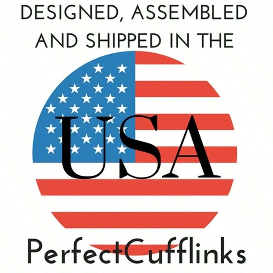 American Flag Star Cufflinks Proud To Be An American US Flag Cuff Links