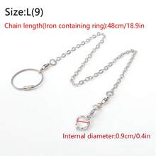 1set Stainless Steel Parrot Bird Harness & Leash, All Seasons - White - View 16