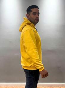 Men's Kangaroo Plain Sweatshirt With Closed Hood All The Beautiful Ones On Offer