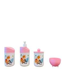 Pink  Together Baby Hygiene Kit With Square MDF Tray - Màu Hồng baby - Xem 2