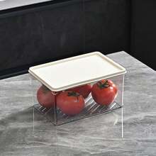 Fridge Organizer, Stackable Refrigerator Organizer Bins With Lids, Fridge Organizers  Clear Storage Bins And Storage Containers For Fruit, Vegetable, Egg Holder - Multicolor - View 1