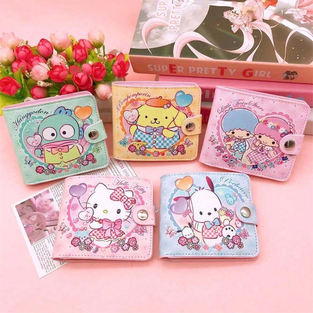 Hemas Portafoglio Hello Kitty E Sanrio - Portamonete Con Cerniera, Design Cute E Compatto - Foto 5