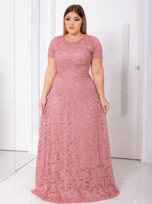 Women Long Dresses - Rusty Rose - View 1