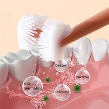 1 Caja de vaso cepillo de dientes tridimensional infantil con diseño de dinosaurio, cepillo de dientes para niños de 2 a 12 años de edad para dientes de leche, anti-caries y anti-cavidades - Multicolor - Ver 6