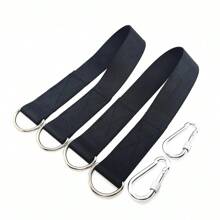 2pcs Heavy Duty Tree Swing Straps With Steel Carabiners - 2000 Lb Capacity, Easy Installation And Safer Lock Snap, Carry Pouch Included,Adult Party Games Suitable For Halloween/Christmas/Thanksgiving