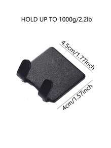 1/3pcs Bathroom Plastic Razor Holder, Storage Hook, Wall Men Shaving Shaver Shelf, Punch Free Razor Rack, Accessories Organization - Black - View 7