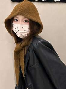 1 Máy Tính Cô Bé Quàng Khăn Đỏ Mùa Thu Đông Ấm Xu Hướng Balo Câu Chuyện Cổ Tích Dệt Kim Yếm Nón Trong Một - A - Xem 9