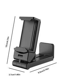 Seka Paul Universal Airplane Phone Holder, Desktop Hands-Free Phone Stand, Supports 360-Degree Rotation, Pocket-Sized, Essential Aviation Travel Accessory, Phone Charm, Airplane Accessory, Summer Camping Gear - Black - View 6