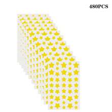 Multi-Piece Golden Star Shaped Stickers, Suitable For Party, Gathering And Other Activities (For Decoration Only, Not Cosmetic)