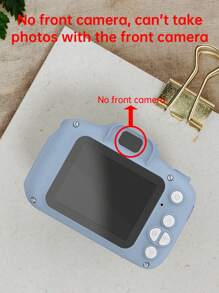 1080P Mini Portable Digital Camera, Rechargeable Camera With 2-Inch Screen And 15MP Resolution, Suitable As Christmas/Birthday Gift For 3-12 Years Old Boys And Girls, Includes 1 TF Card And Card Reader - Blue - View 7