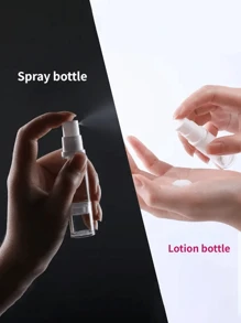 1pc/5pcs/6pcs 5ml/10ml 迷你旅行透明化妆品按压泵瓶 面霜瓶,化妆品分配器套装,真空压力瓶,便携式旅行分配器瓶带盒,适用于乳液、护肤品、眼霜、精华液、粉底护肤品,外出旅行必备用品 旅行必需品 学校用品 节日露营 节日必需品 度假配件 女士香水 男士香水 海滩香水 - 無色 - 查看 6