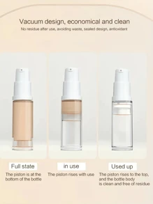 1pc/5pcs/6pcs 5ml/10ml 迷你旅行透明化妆品按压泵瓶 面霜瓶,化妆品分配器套装,真空压力瓶,便携式旅行分配器瓶带盒,适用于乳液、护肤品、眼霜、精华液、粉底护肤品,外出旅行必备用品 旅行必需品 学校用品 节日露营 节日必需品 度假配件 女士香水 男士香水 海滩香水 - 無色 - 查看 7