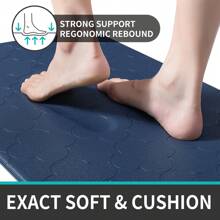 Kitchen Rugs Anti Fatigue Mats For Floor Cushioned Runner Rug Non Skid Comfort Foam Standing Mat For Office, Sink - Blue - View 7